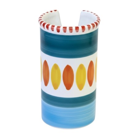 Portabicchieri artigianale Solunto ceramiche de simone Portabicchieri artigianale Solunto ceramiche de simone